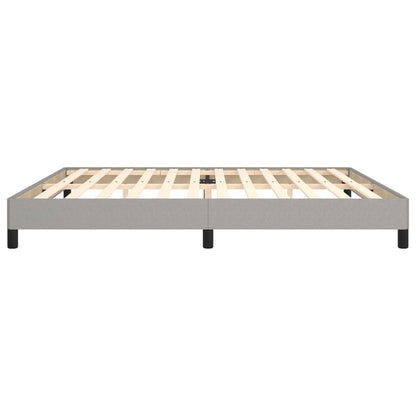 Bettgestell Hellgrau 200x200 cm Stoff - Pazzar.ch