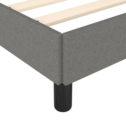 Bettgestell Dunkelgrau 200x200 cm Stoff - Pazzar.ch
