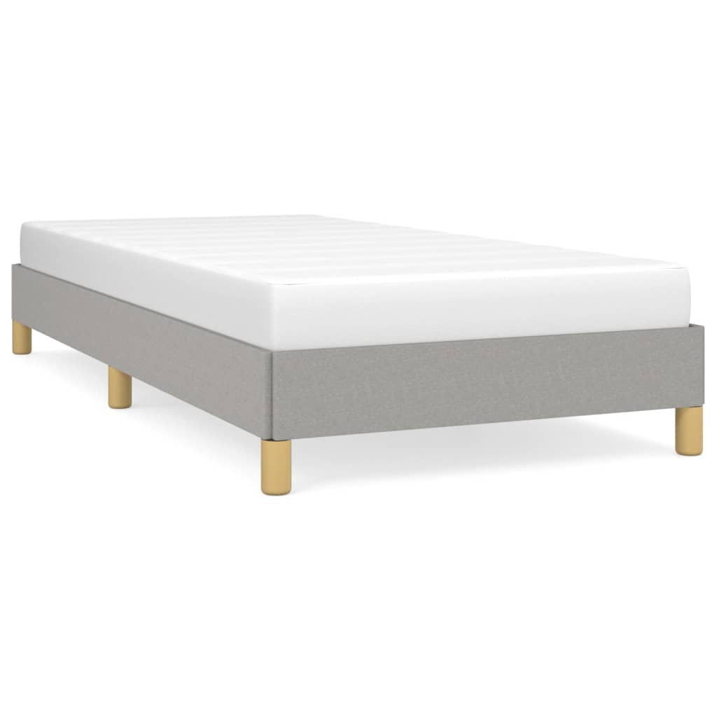Bettgestell Hellgrau 100x200 cm Stoff - Pazzar.ch