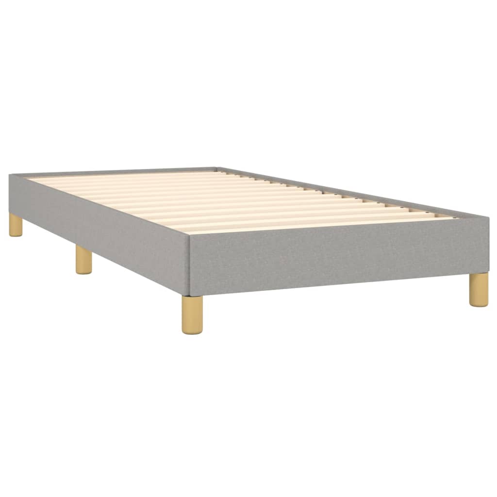 Bettgestell Hellgrau 100x200 cm Stoff - Pazzar.ch