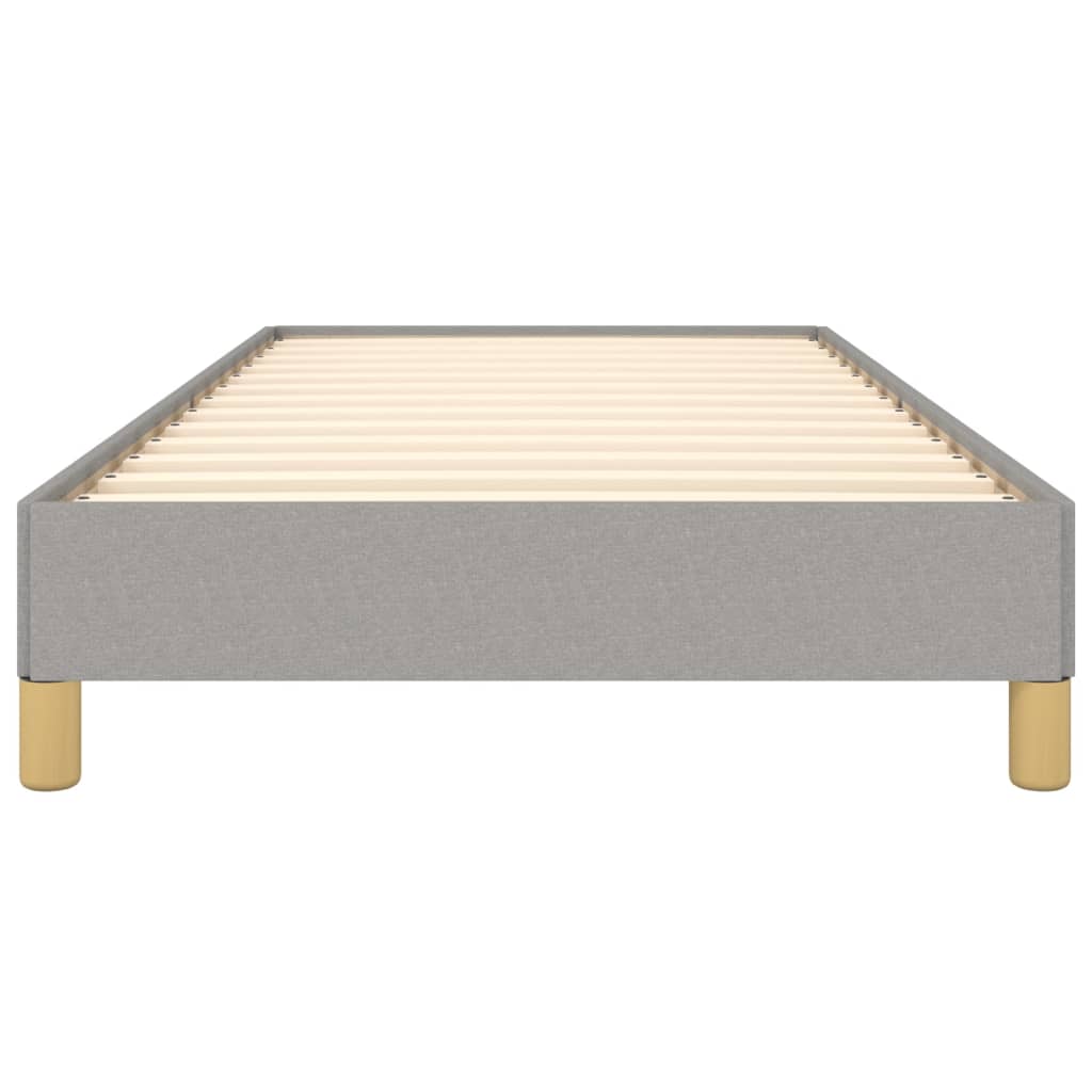 Bettgestell Hellgrau 100x200 cm Stoff - Pazzar.ch