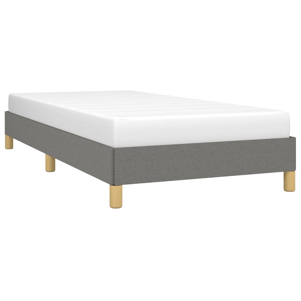 Bettgestell Dunkelgrau 100x200 cm Stoff - Pazzar.ch