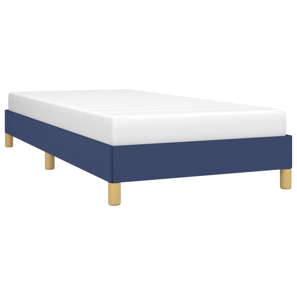 Bettgestell ohne Matratze Blau 100x200 cm Stoff