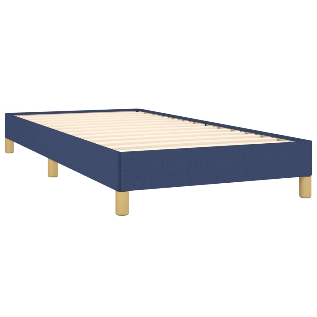 Bettgestell ohne Matratze Blau 100x200 cm Stoff