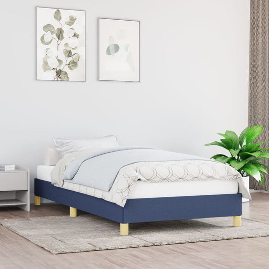 Bettgestell Blau 100x200 cm Stoff - Pazzar.ch