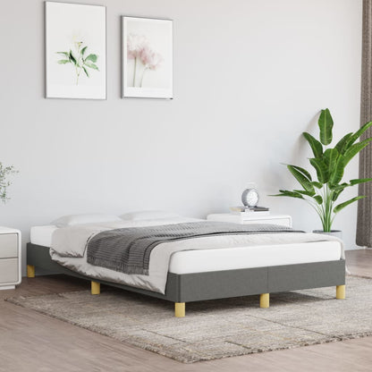 Bettgestell Dunkelgrau 120x200 cm Stoff - Pazzar.ch