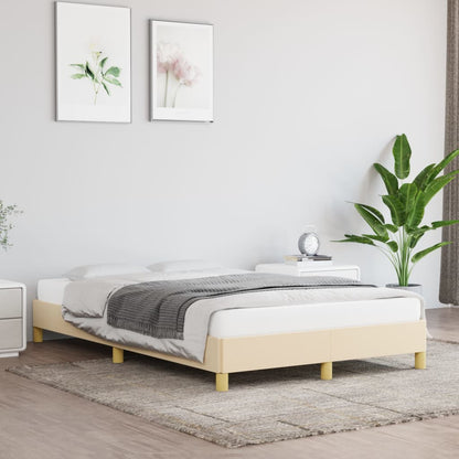 Bettgestell Creme 120x200 cm Stoff - Pazzar.ch