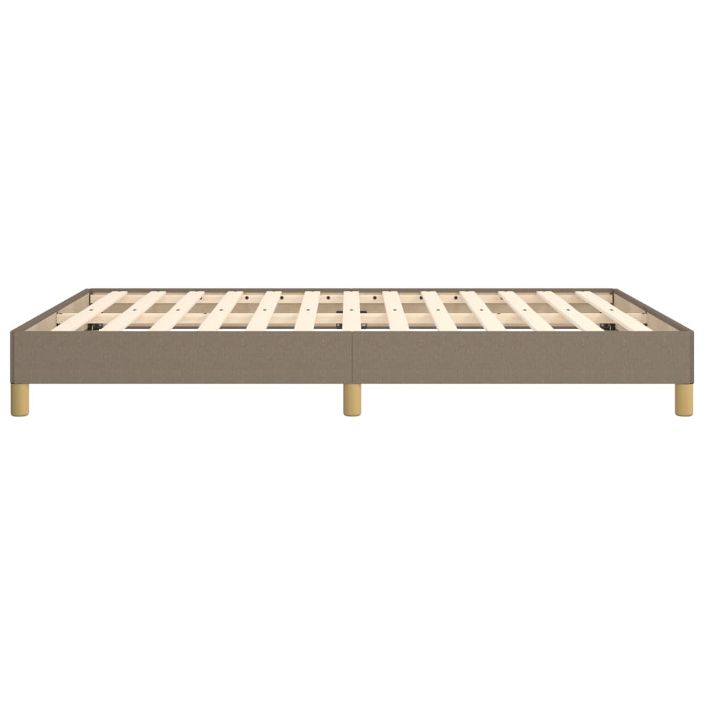 Bettgestell ohne Matratze Taupe 160x200 cm Stoff