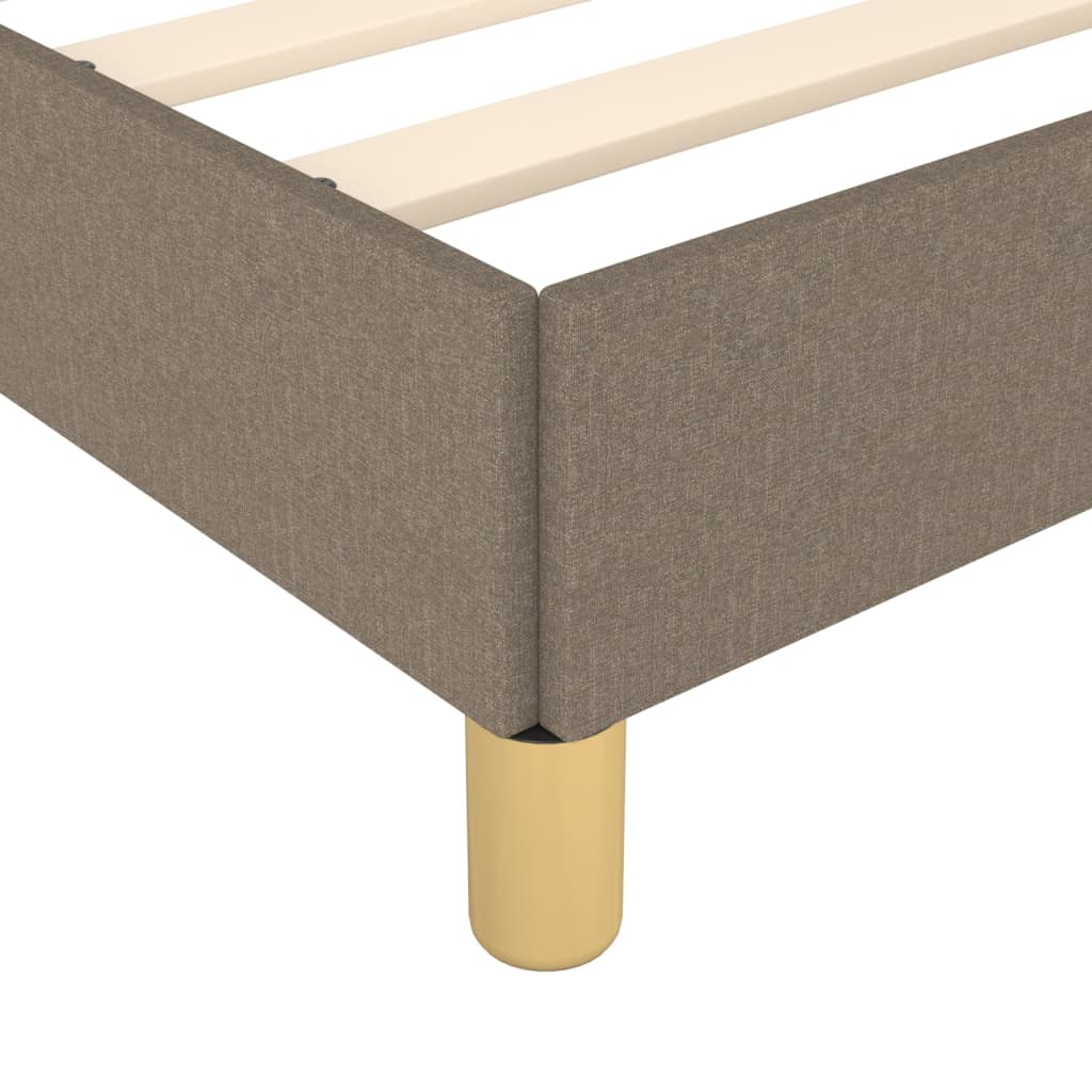 Bettgestell Taupe 160x200 cm Stoff - Pazzar.ch
