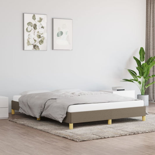 Bettgestell Taupe 160x200 cm Stoff - Pazzar.ch
