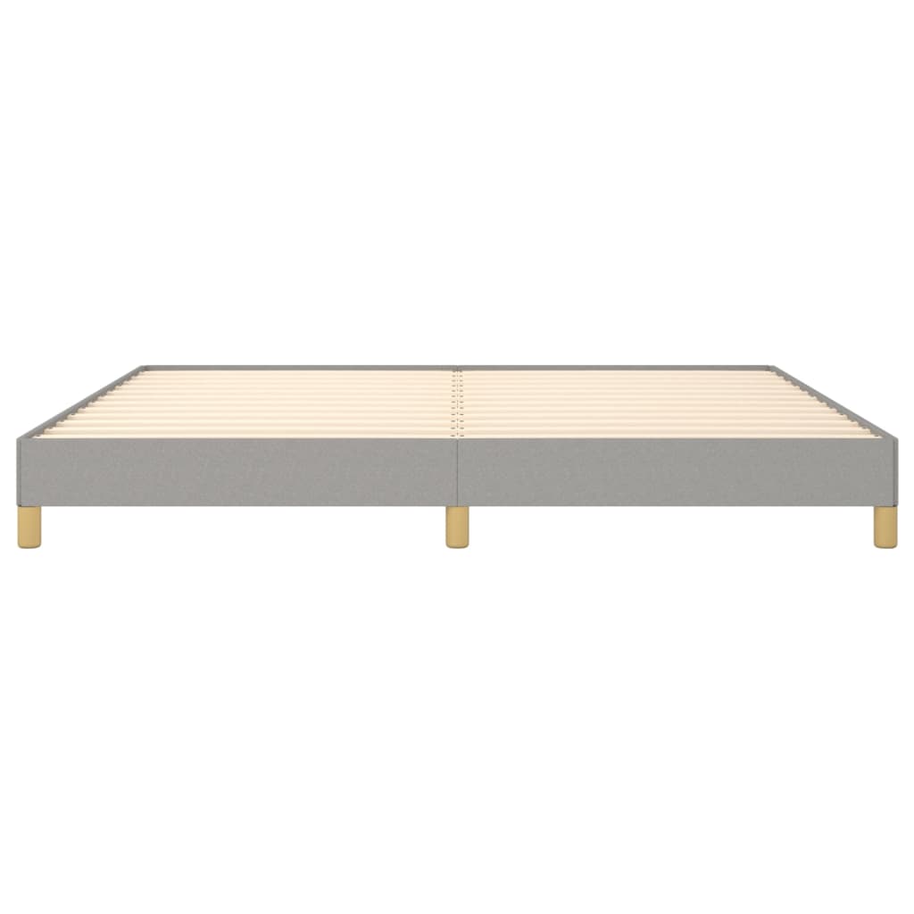 Bettgestell Hellgrau 200x200 cm Stoff - Pazzar.ch