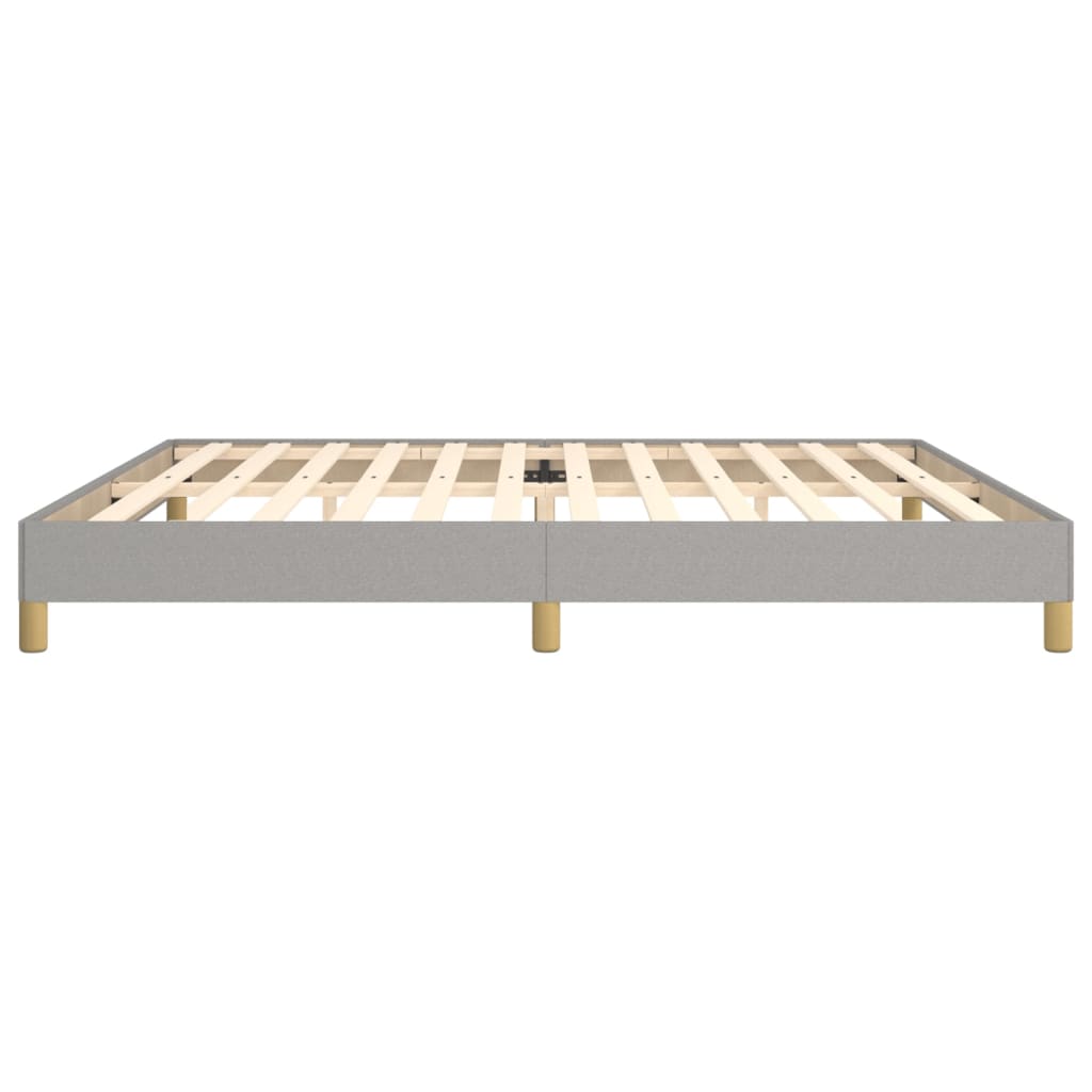 Bettgestell Hellgrau 200x200 cm Stoff - Pazzar.ch