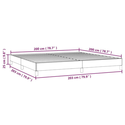 Bettgestell Hellgrau 200x200 cm Stoff - Pazzar.ch