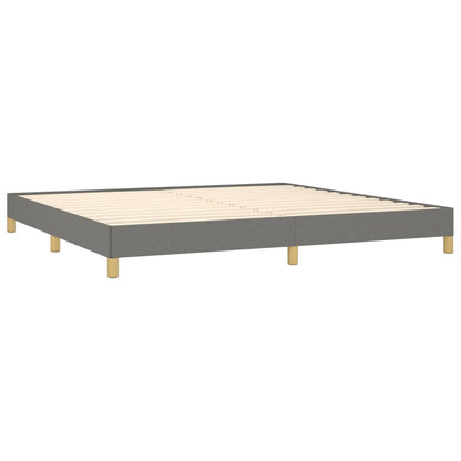 Bettgestell Dunkelgrau 200x200 cm Stoff - Pazzar.ch