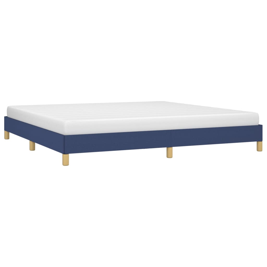 Bettgestell Blau 200x200 cm Stoff - Pazzar.ch