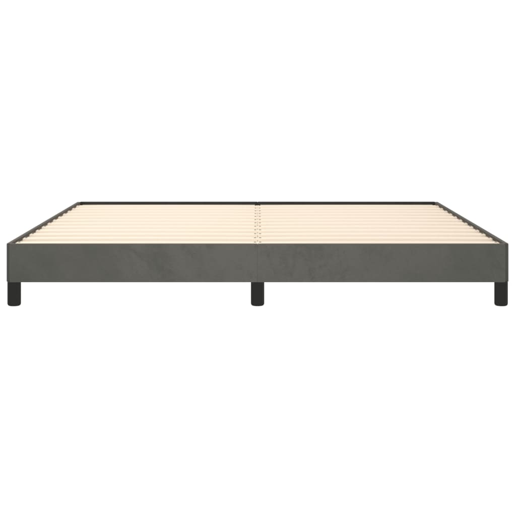 Bettgestell Dunkelgrau 200x200 cm Samt - Pazzar.ch