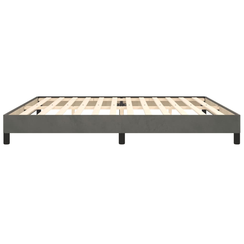 Bettgestell Dunkelgrau 200x200 cm Samt - Pazzar.ch