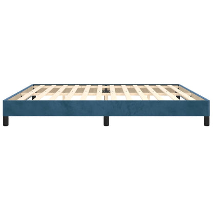 Bettgestell Dunkelblau 200x200 cm Samt - Pazzar.ch