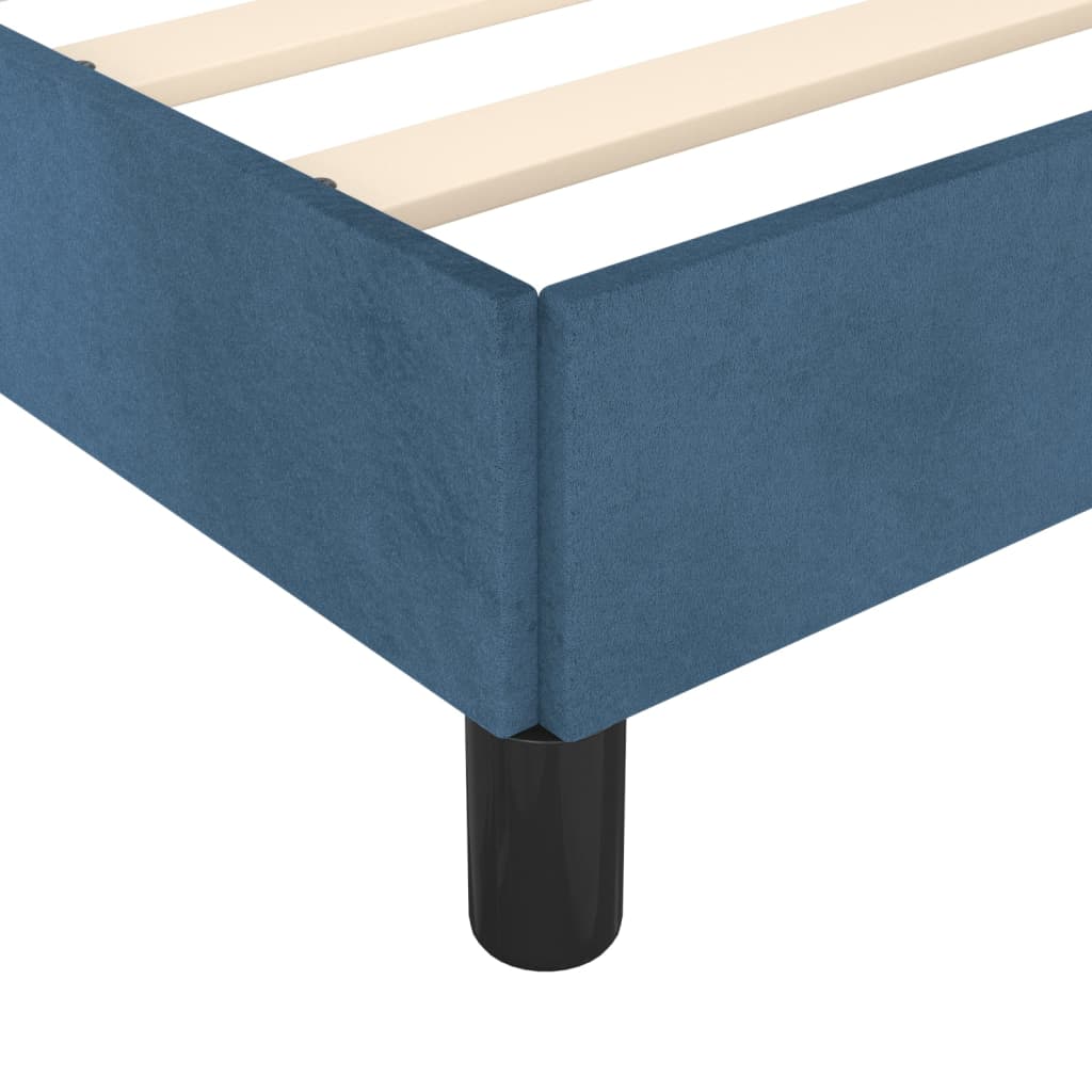 Bettgestell Dunkelblau 200x200 cm Samt - Pazzar.ch