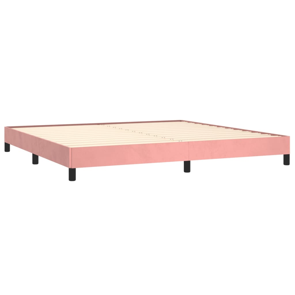 Bettgestell Rosa 200x200 cm Samt - Pazzar.ch