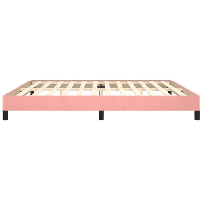Bettgestell Rosa 200x200 cm Samt - Pazzar.ch