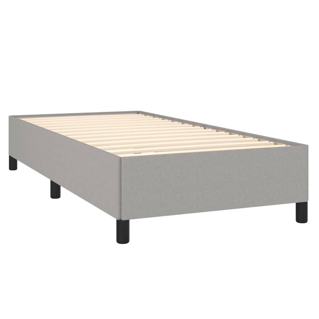 Bettgestell Hellgrau 90x200 cm Stoff - Pazzar.ch