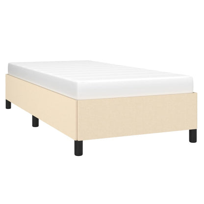 Bettgestell Creme 100x200 cm Stoff - Pazzar.ch