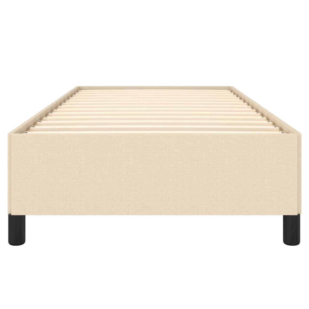 Bettgestell Creme 100x200 cm Stoff - Pazzar.ch