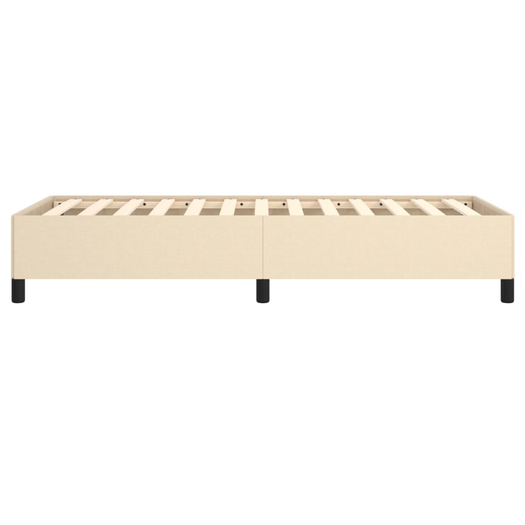 Bettgestell Creme 100x200 cm Stoff - Pazzar.ch