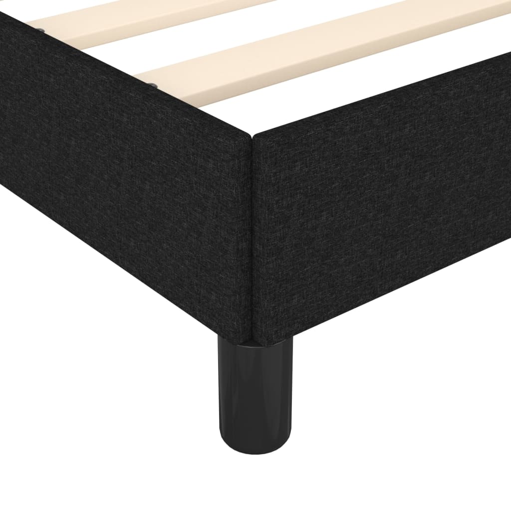 Bettgestell Schwarz 120x200 cm Stoff - Pazzar.ch
