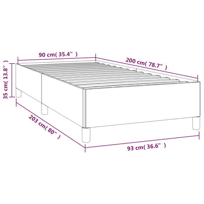 Bettgestell Creme 90x200 cm Stoff - Pazzar.ch