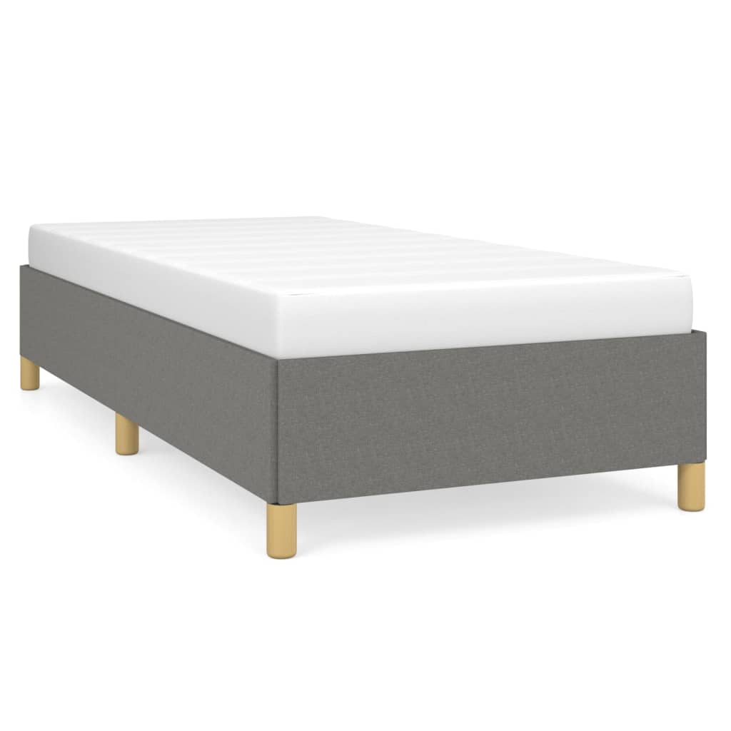Bettgestell Dunkelgrau 100x200 cm Stoff - Pazzar.ch