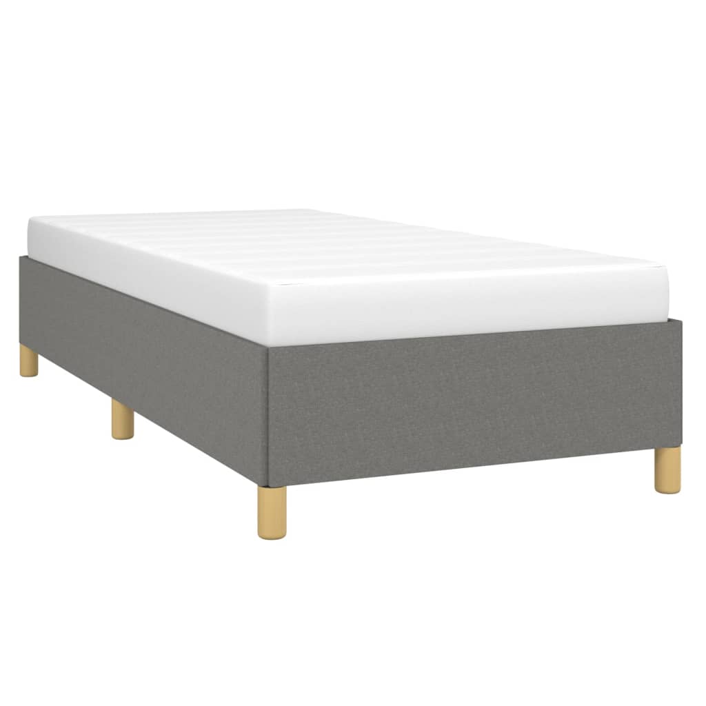 Bettgestell Dunkelgrau 100x200 cm Stoff - Pazzar.ch