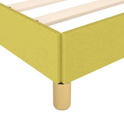 Bettgestell mit Kopfteil Grün 200x200 cm Stoff - Pazzar.ch
