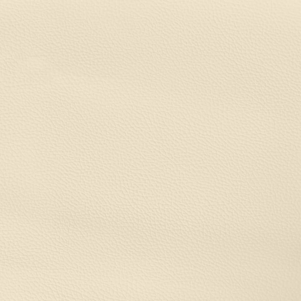 Bettgestell mit Kopfteil Creme 80x200 cm Kunstleder - Pazzar.ch
