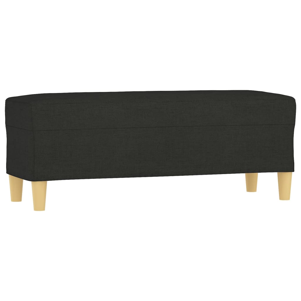 Sitzbank Schwarz 100x35x41 cm Stoff - Pazzar.ch