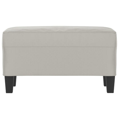 Sitzbank Hellgrau 70x35x41 cm Mikrofasergewebe - Pazzar.ch