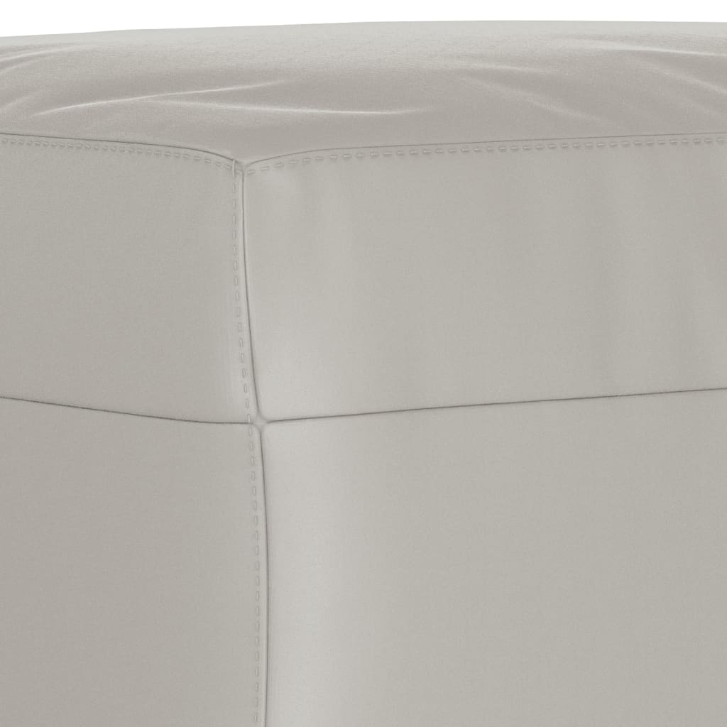 Sitzbank Hellgrau 70x35x41 cm Mikrofasergewebe - Pazzar.ch
