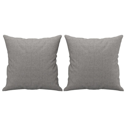 Zierkissen 2 Stk. Hellgrau 40x40 cm Stoff - Pazzar.ch