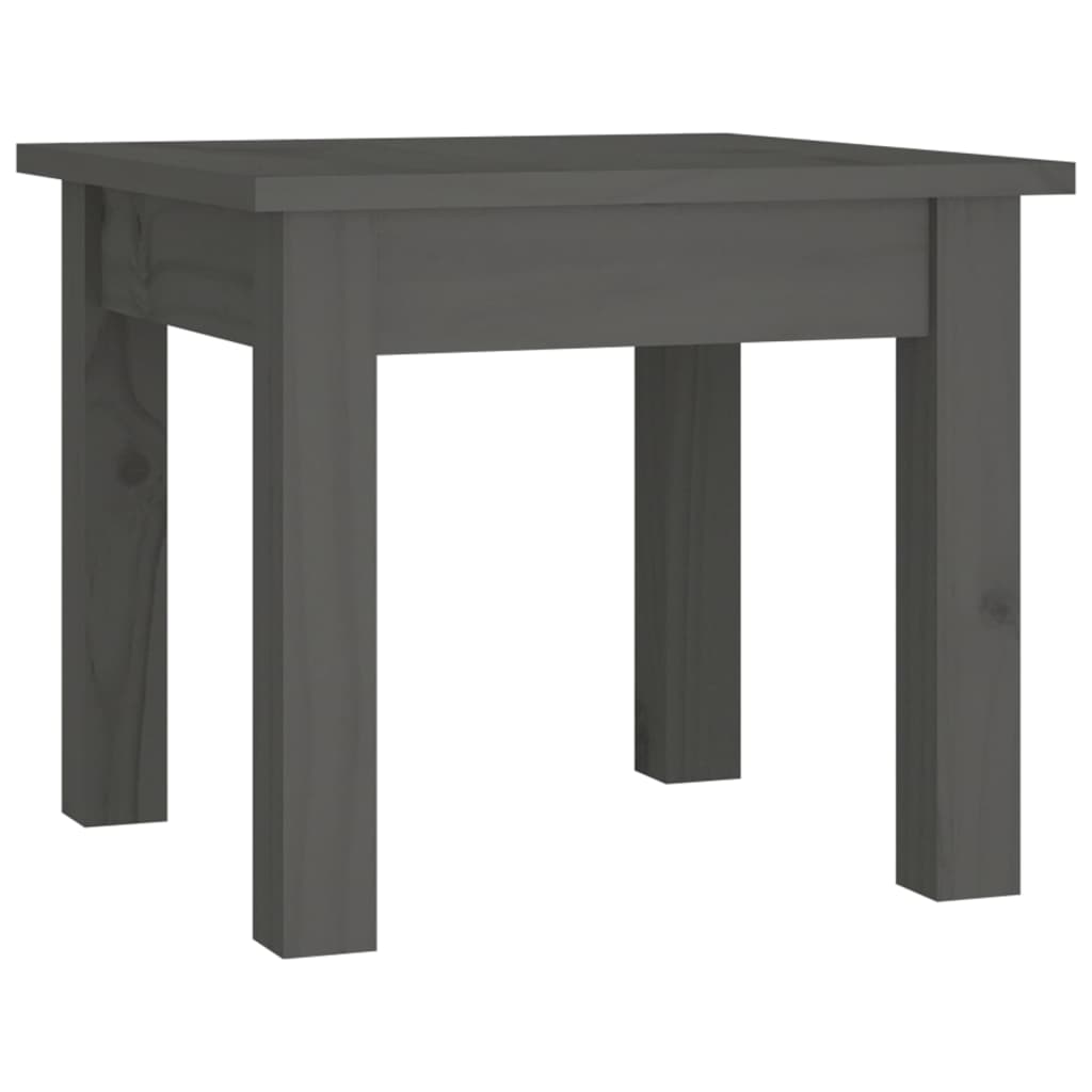 Couchtisch Grau 35x35x30 cm Massivholz Kiefer - Pazzar.ch