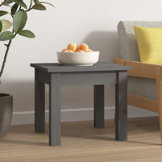 Couchtisch Grau 35x35x30 cm Massivholz Kiefer - Pazzar.ch