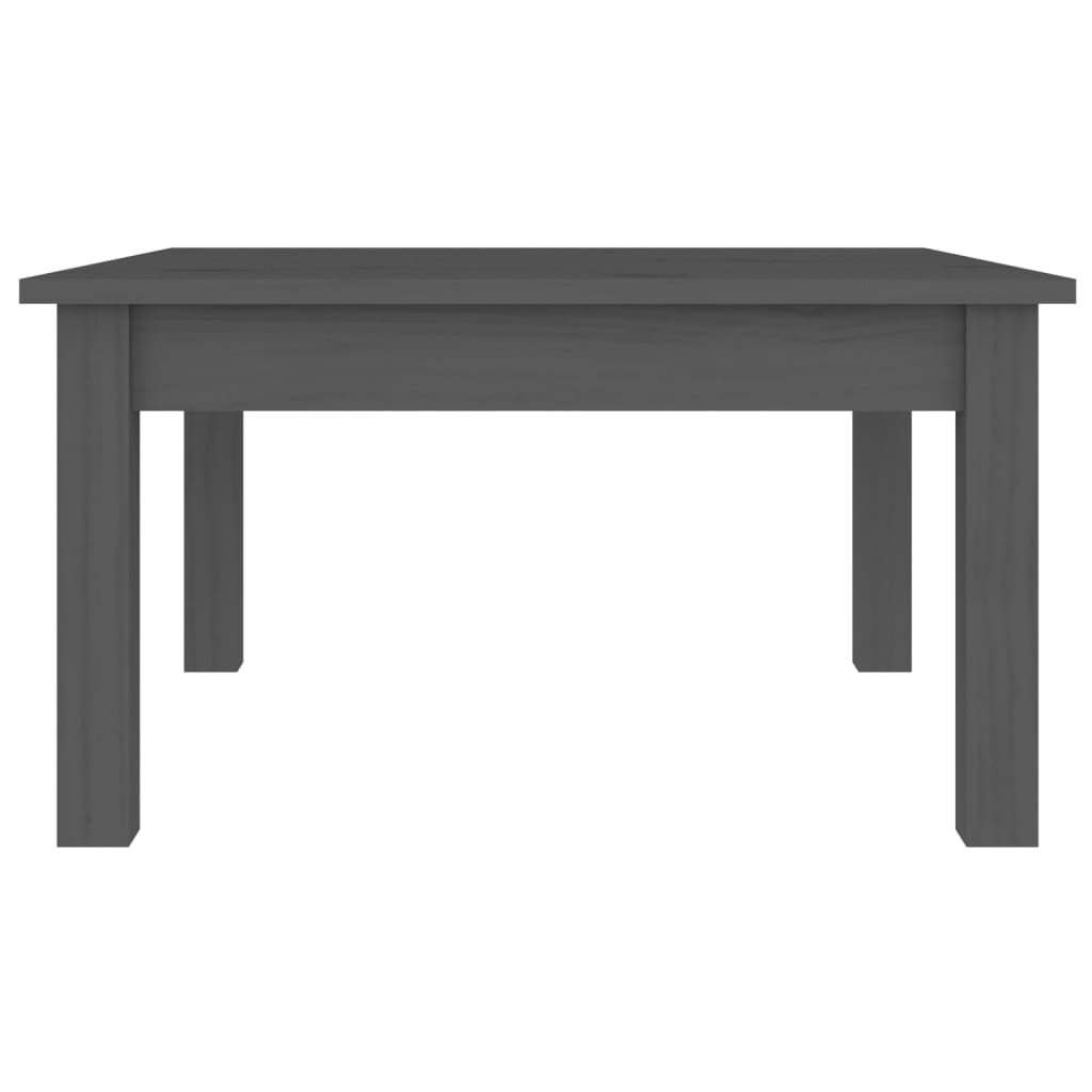 Couchtisch Grau 55x55x30 cm Massivholz Kiefer - Pazzar.ch