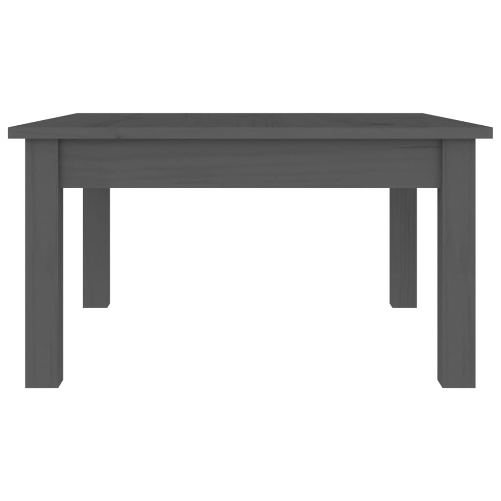 Couchtisch Grau 55x55x30 cm Massivholz Kiefer - Pazzar.ch