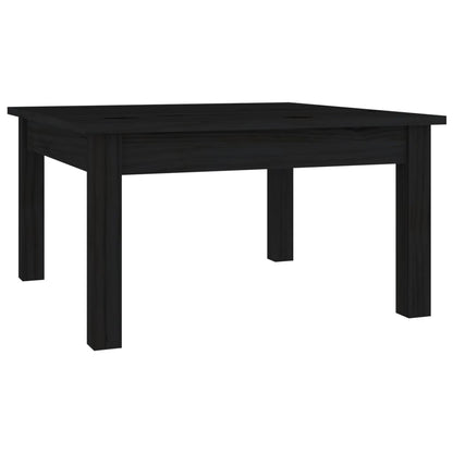 Couchtisch Schwarz 55x55x30 cm Massivholz Kiefer - Pazzar.ch