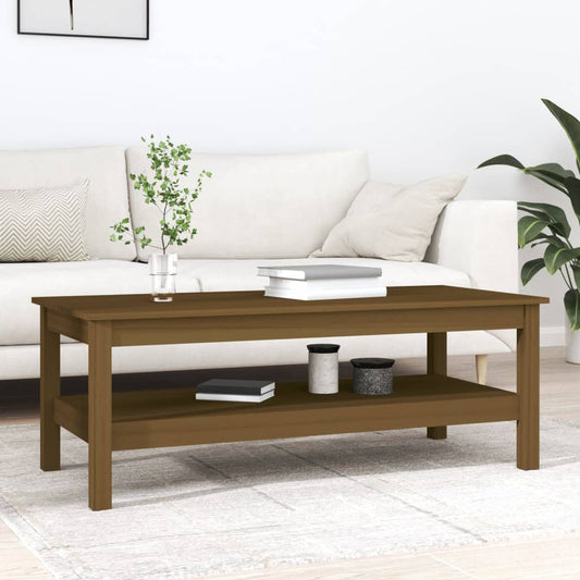 Couchtisch Honigbraun 110x50x40 cm Massivholz Kiefer - Pazzar.ch