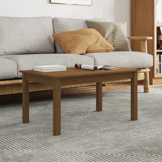 Couchtisch Honigbraun 80x50x40 cm Massivholz Kiefer - Pazzar.ch