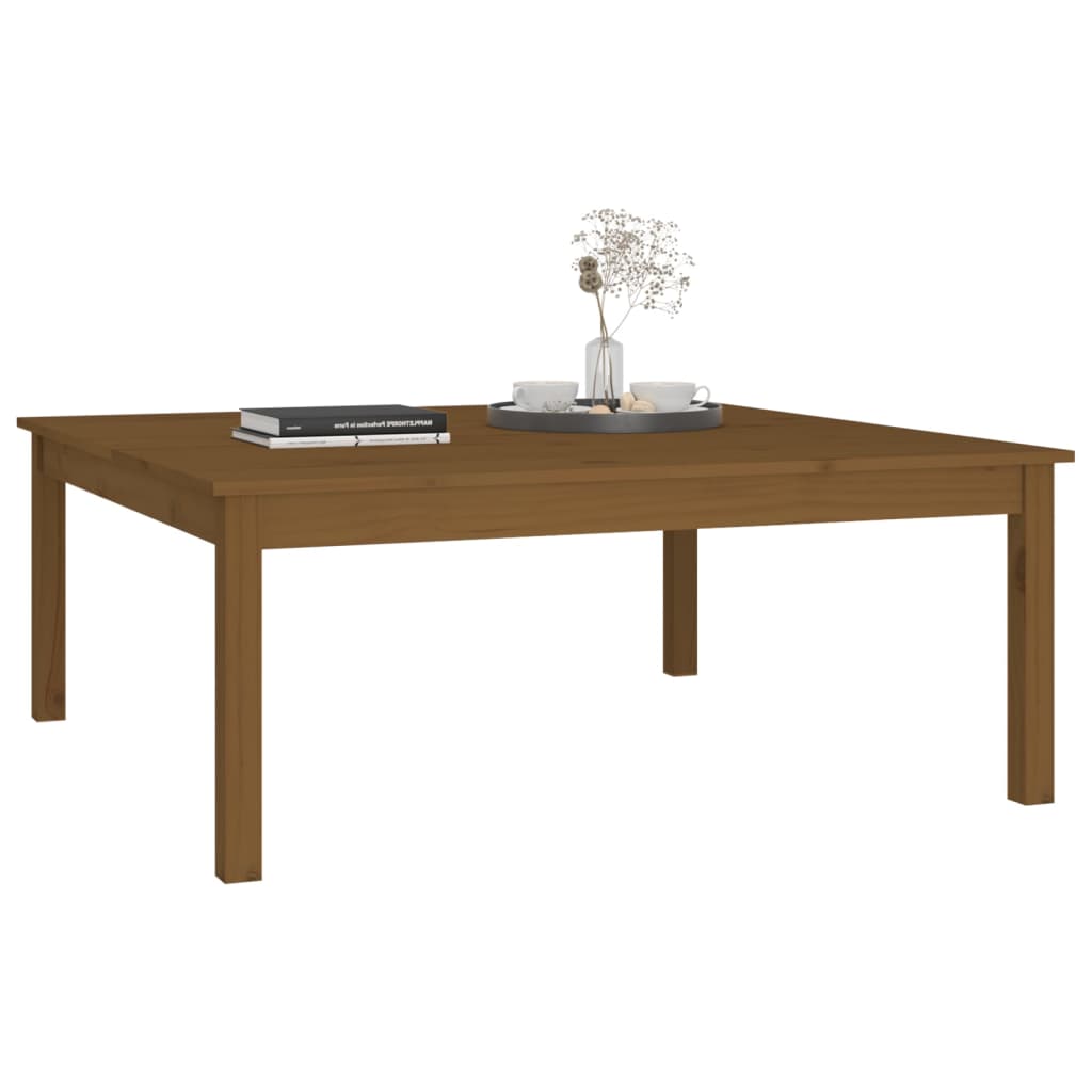 Couchtisch Honigbraun 100x100x40 cm Massivholz Kiefer - Pazzar.ch