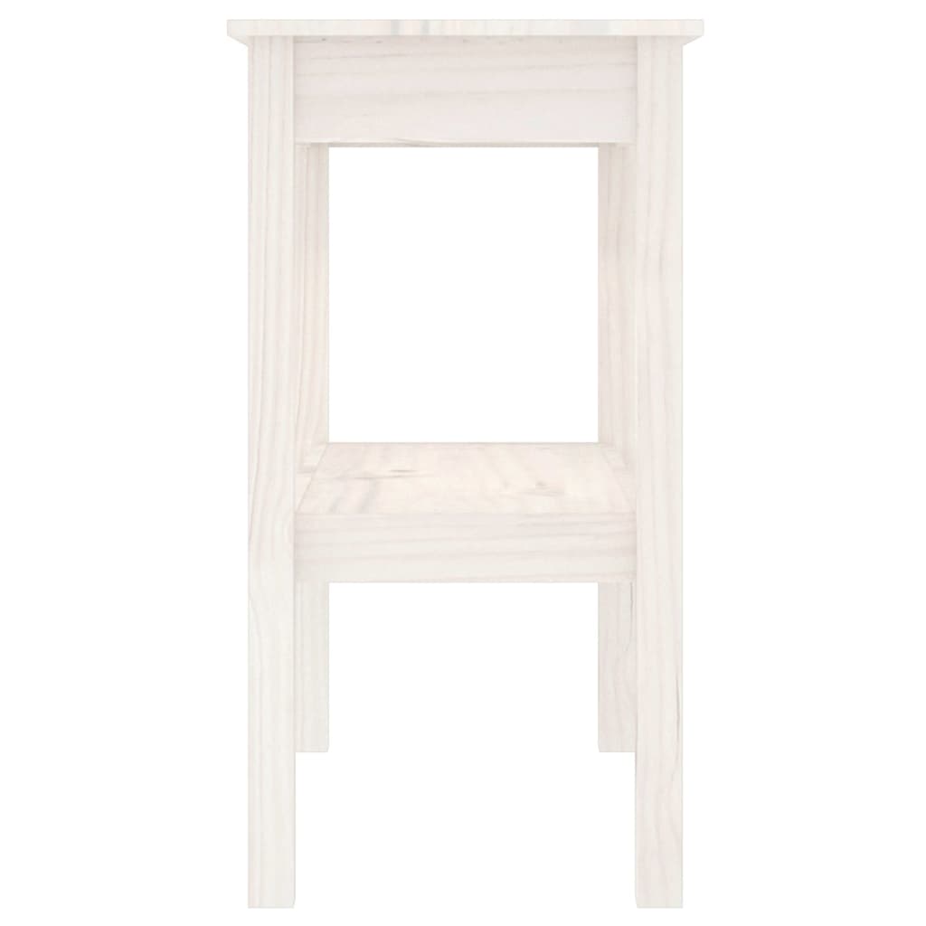 Konsolentisch Weiß 80x40x75 cm Massivholz Kiefer - Pazzar.ch