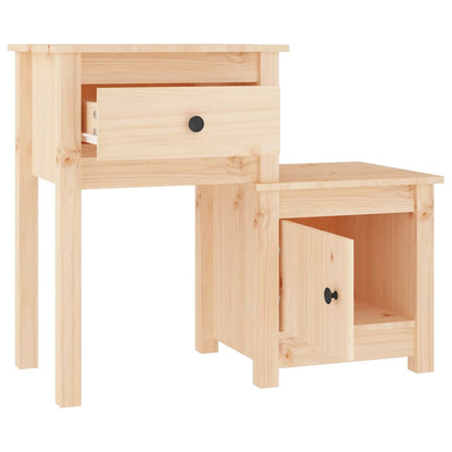 Nachttisch 79,5x38x65,5 cm Massivholz Kiefer - Pazzar.ch