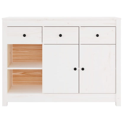 Sideboard Weiß 100x35x74 cm Massivholz Kiefer - Pazzar.ch